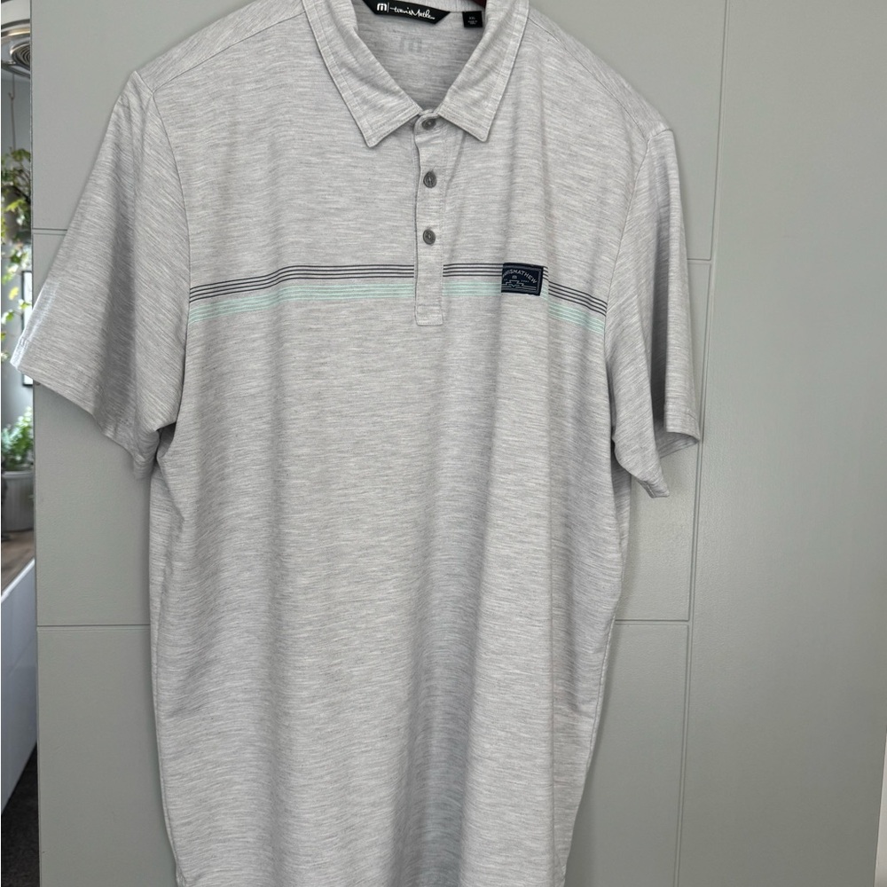 Men's Travis Mathew Light Gray Polo Shirt